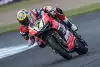 Bild zum Inhalt: Superbike-WM in Donington: Ducati von Chaz Davies brennt