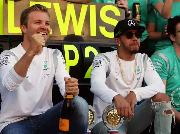 Titel-Bild zur News: Nico Rosberg, Lewis Hamilton