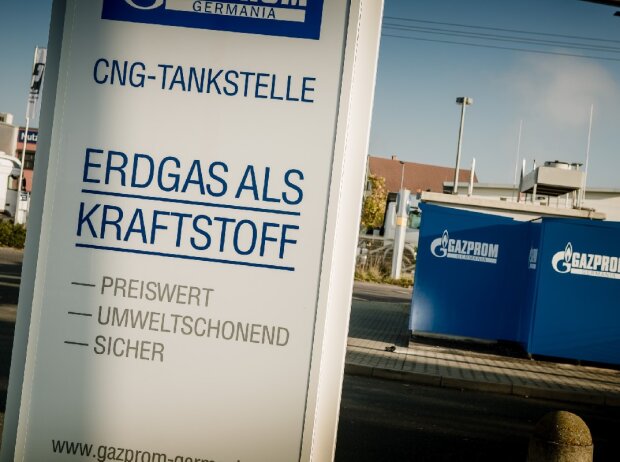 Titel-Bild zur News: GAZPROM Erdgas-Tankstelle in Bamberg