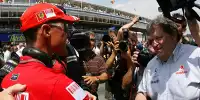 Michael Schumacher, Norbert Haug, Ross Brawn