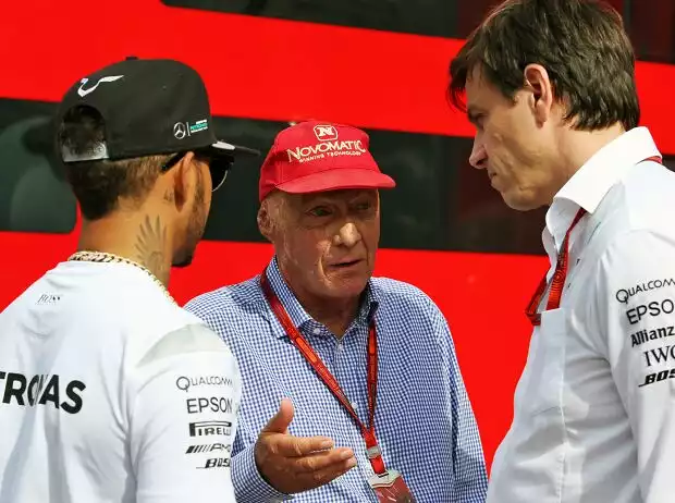 Lewis Hamilton, Niki Lauda, Toto Wolff Titel-Bild zur News: Lewis Hamilton, Niki Lauda, Toto Wolff