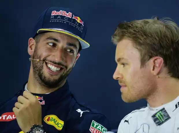 Titel-Bild zur News: Daniel Ricciardo, Nico Rosberg