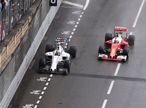 Titel-Bild zur News: Felipe Massa, Sebastian Vettel