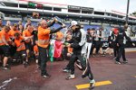 Sergio Perez (Force India) und Nico Hülkenberg (Force India) 