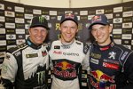 Petter Solberg, Mattias Ekström und Timmy Hansen 