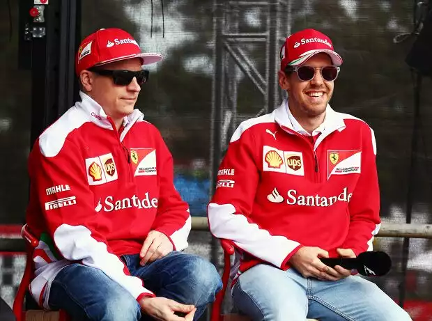 Sebastian Vettel, Kimi Räikkönen Titel-Bild zur News: Sebastian Vettel, Kimi Räikkönen