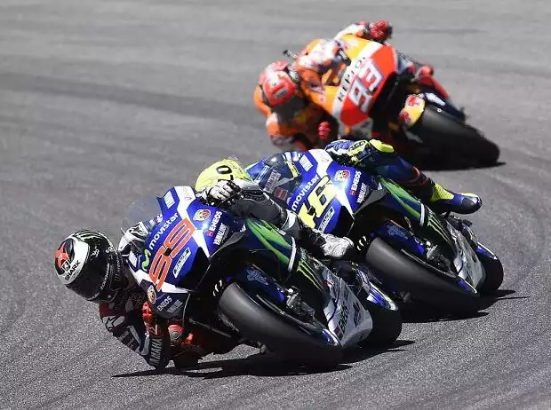 Jorge Lorenzo, Valentino Rossi, Marc Marquez Titel-Bild zur News: Jorge Lorenzo, Valentino Rossi, Marc Marquez