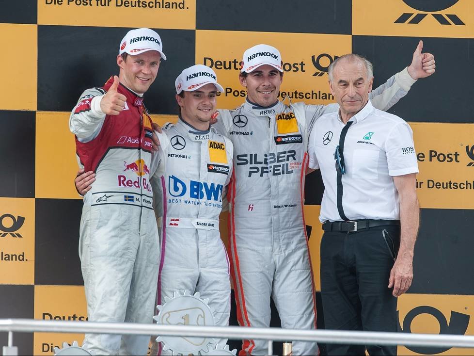 Mattias Ekström, Lucas Auer, Robert Wickens, Peter Mücke