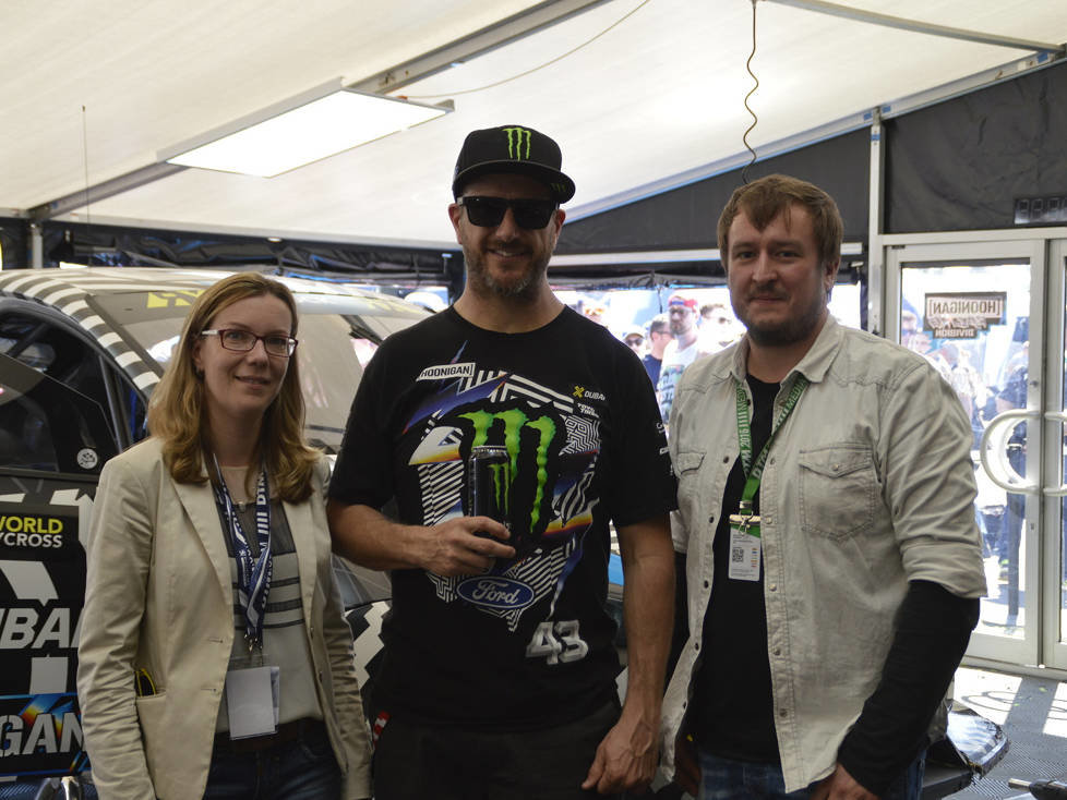 Bianca Garloff, Ken Block und Christian Nimmervoll