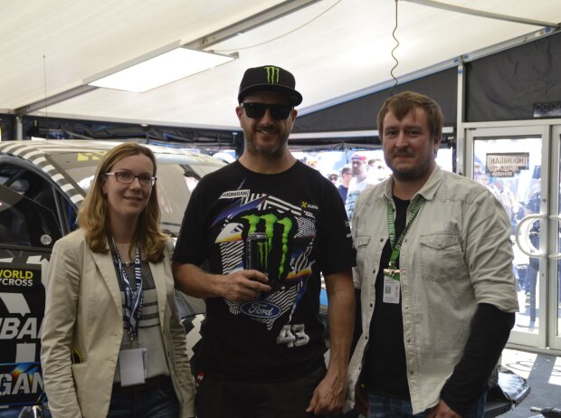 Bianca Garloff, Ken Block und Christian Nimmervoll Bianca Garloff, Ken Block und Christian Nimmervoll