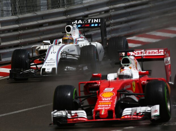 Titel-Bild zur News: Felipe Massa, Sebastian Vettel