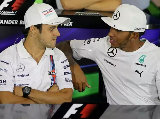 Titel-Bild zur News: Felipe Massa, Lewis Hamilton