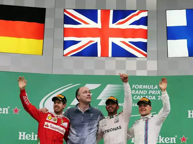 Sebastian Vettel, Lewis Hamilton, Valtteri Bottas Titel-Bild zur News: Sebastian Vettel, Lewis Hamilton, Valtteri Bottas