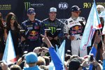 Mattias Ekström, Andreas Bakkerud und Timmy Hansen