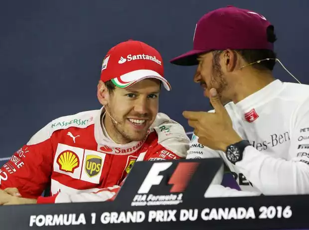 Sebastian Vettel, Lewis Hamilton Titel-Bild zur News: Sebastian Vettel, Lewis Hamilton