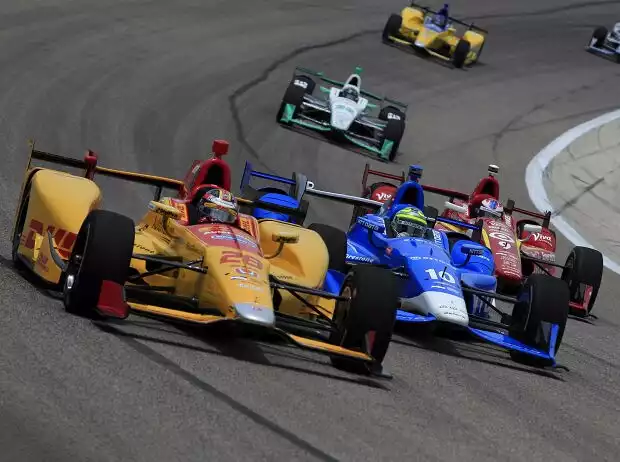 Michael Rossi, Ryan Hunter-Reay, Tony Kanaan, Alexander Rossi Titel-Bild zur News: Michael Rossi, Ryan Hunter-Reay, Tony Kanaan, Alexander Rossi