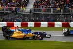 Marcus Ericsson (Sauber), Kevin Magnussen (Renault) und Rio Haryanto (Manor) 