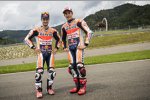 Marc Marquez und Daniel Pedrosa (Honda) 