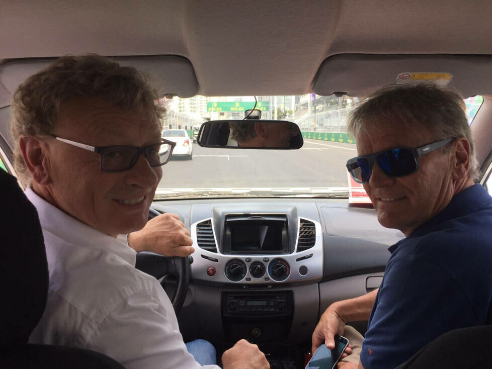 Hermann Tilke und Marc Surer