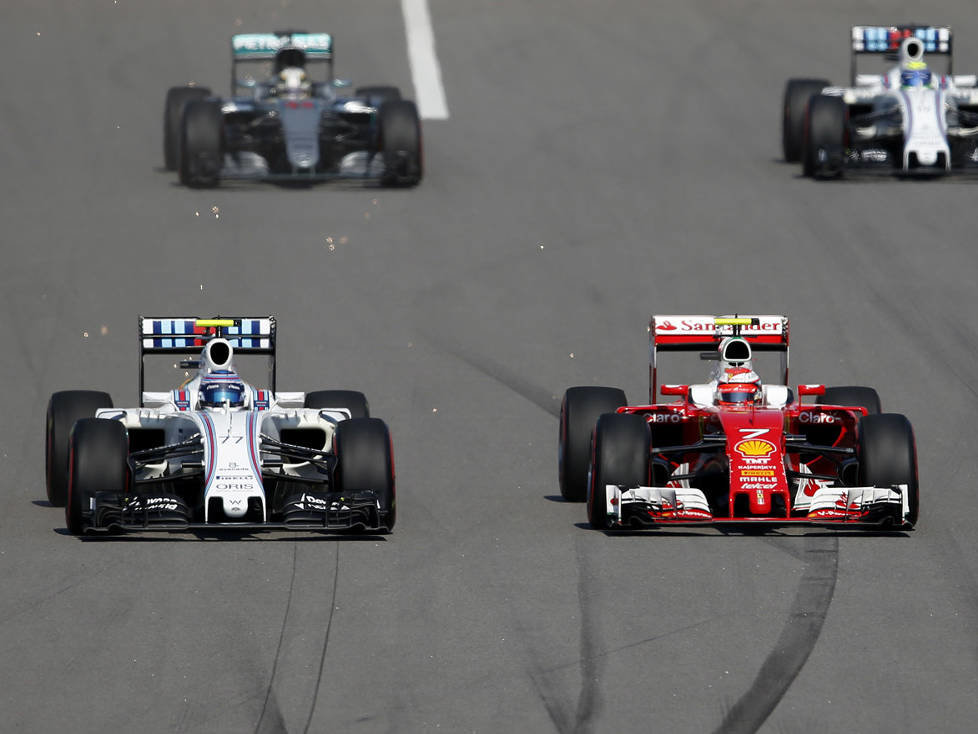 Valtteri Bottas, Kimi Räikkönen, Lewis Hamilton, Felipe Massa, Max Verstappen