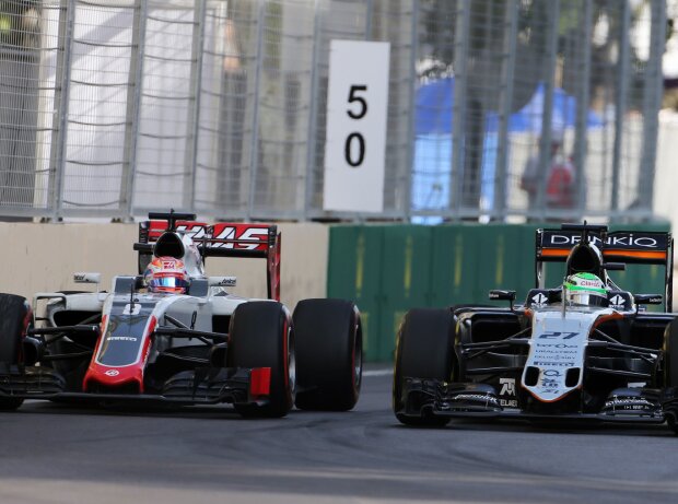Titel-Bild zur News: Nico Hülkenberg, Romain Grosjean