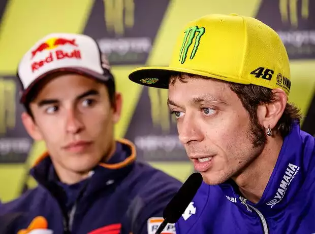 Titel-Bild zur News: Marc Marquez, Valentino Rossi