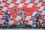 Fabio Di Giannantonio, Francesco Bagnaia und Andrea Migno 