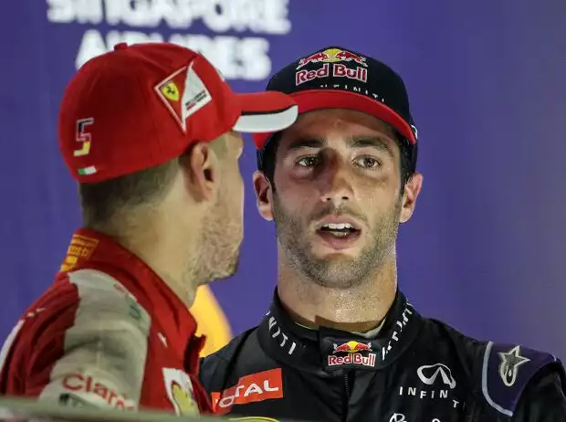 Titel-Bild zur News: Sebastian Vettel, Daniel Ricciardo