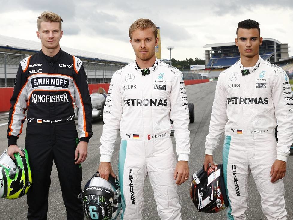 Nico Hülkenberg, Nico Rosberg, Pascal Wehrlein