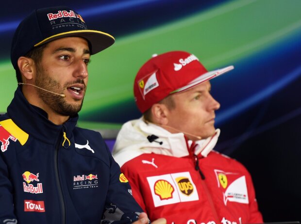 Titel-Bild zur News: Daniel Ricciardo, Kimi Räikkönen