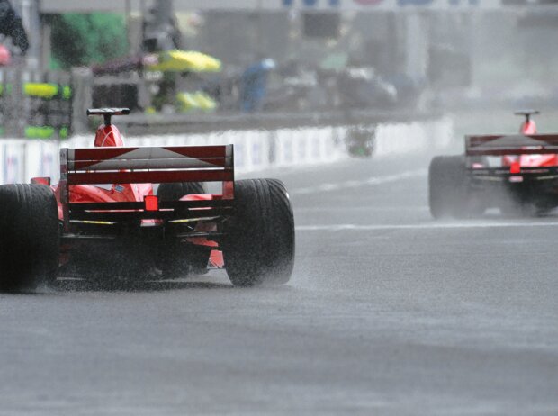 Michael Schumacher und Eddie Irvine in Magny-Cours 1999