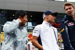 Rio Haryanto (Manor), Valtteri Bottas (Williams) und Daniil Kwjat (Toro Rosso) 