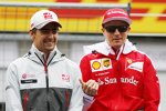 Esteban Gutierrez (Haas) und Kimi Räikkönen (Ferrari) 