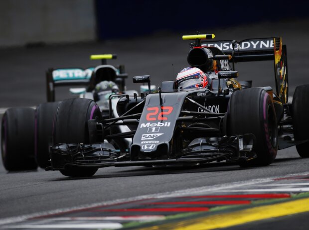 Jenson Button, Nico Rosberg Jenson Button, Nico Rosberg