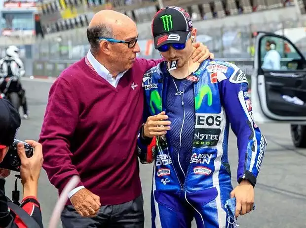 Jorge Lorenzo und Carmelo Ezpeleta Titel-Bild zur News: Jorge Lorenzo und Carmelo Ezpeleta