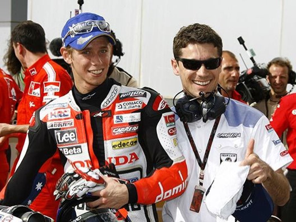 Lucio Cecchinello und Casey Stoner