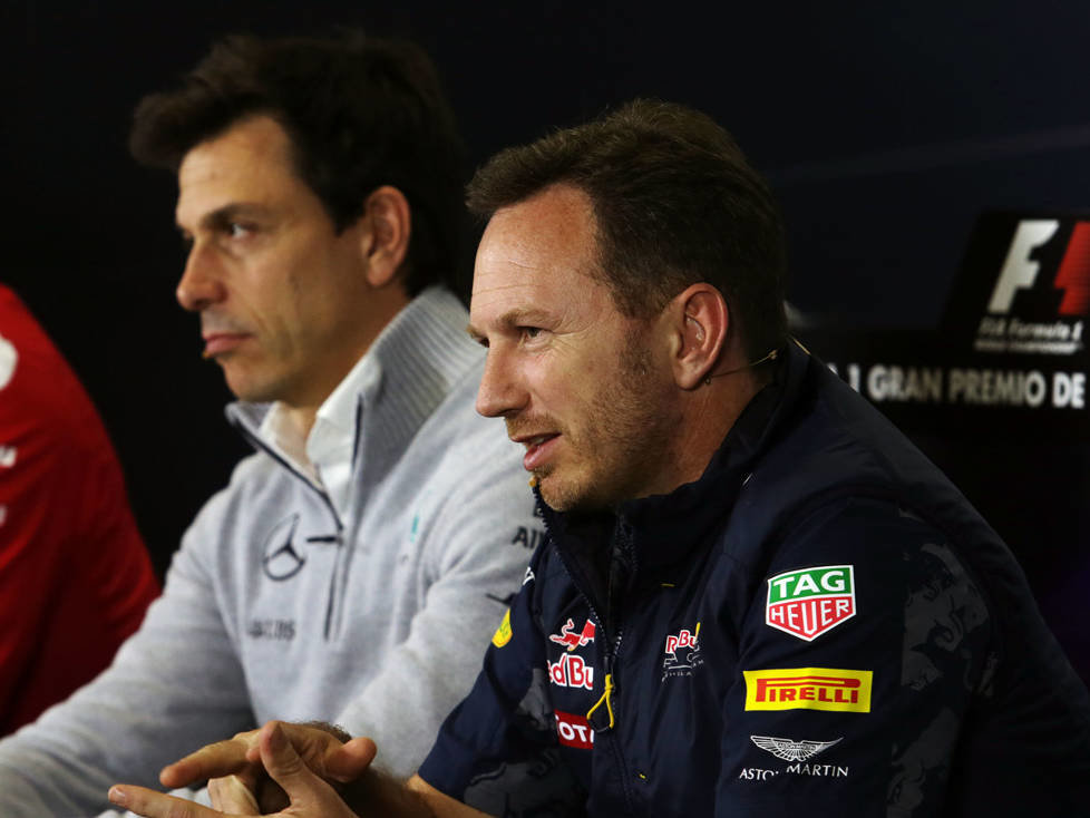 Maurizio Arrivabene, Toto Wolff, Christian Horner