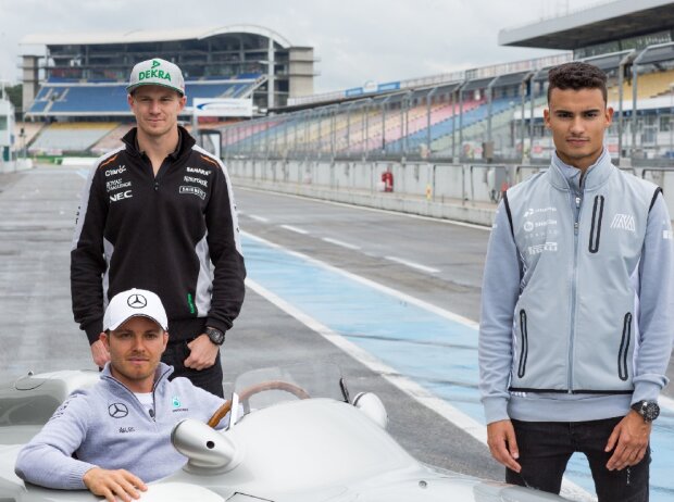 Titel-Bild zur News: Nico Hülkenberg, Nico Rosberg, Pascal Wehrlein