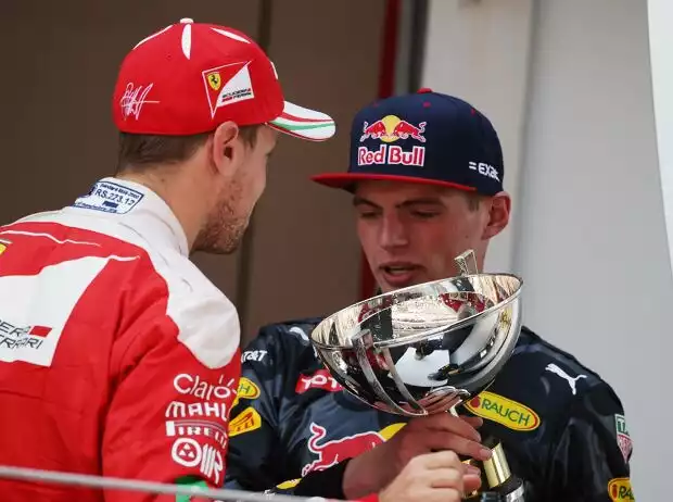 Max Verstappen, Sebastian Vettel Titel-Bild zur News: Max Verstappen, Sebastian Vettel