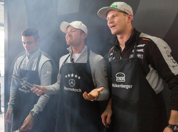 Pascal Wehrlein, Nico Rosberg, Nico Hülkenberg Pascal Wehrlein, Nico Rosberg, Nico Hülkenberg