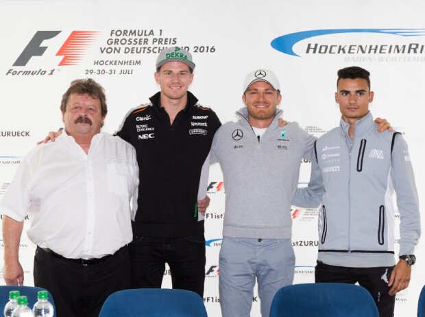 Georg Seiler, Nico Hülkenberg, Nico Rosberg, Pascal Wehrlein