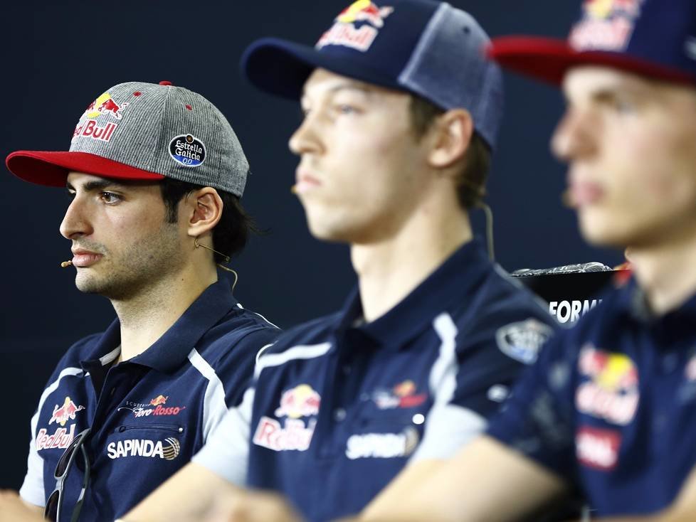 Carlos Sainz, Daniil Kwjat, Max Verstappen