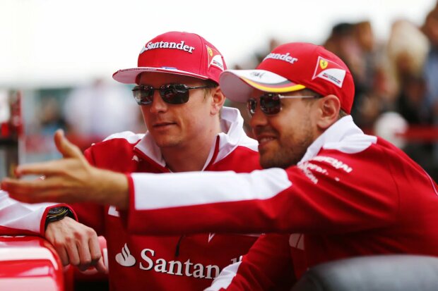 Kimi Räikkönen Sebastian Vettel Ferrari Scuderia Ferrari F1 ~Kimi Räikkönen (Ferrari) und Sebastian Vettel (Ferrari) ~ 