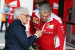 Bernie Ecclestone und Maurizio Arrivabene 