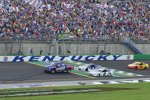Brad Keselowski (Penske), Kevin Harvick (Stewart/Haas) und Joey Logano (Penske) 