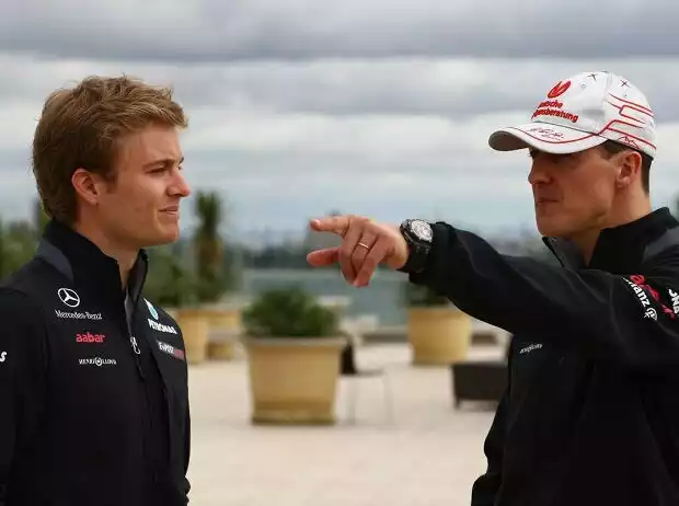 Nico Rosberg, Michael Schumacher Titel-Bild zur News: Nico Rosberg, Michael Schumacher