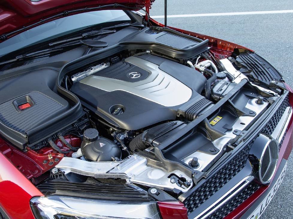 Motor des Mercedes-Benz GLC 350d 4Matic Coupé