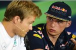 Nico Rosberg (Mercedes) und Max Verstappen (Red Bull) 