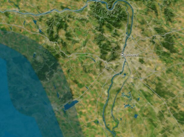 Regen-Satellitenprognose für Budapest Regen-Satellitenprognose für Budapest