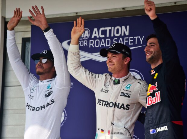 Lewis Hamilton, Nico Rosberg, Daniel Ricciardo